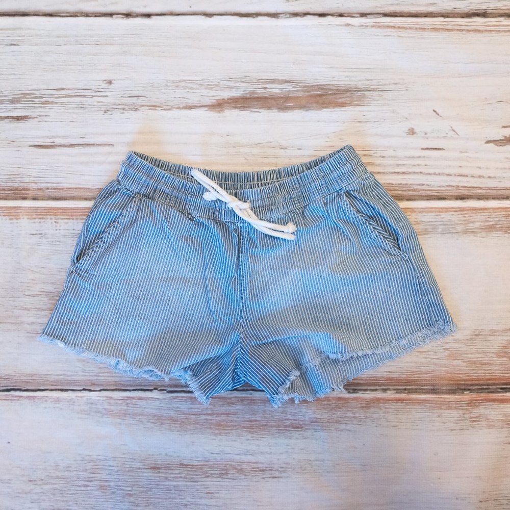 Aerie Striped Soft Denim Shorts